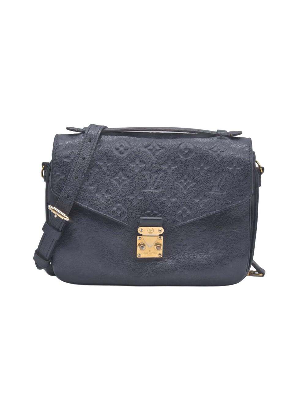 $3100 Louis Vuitton Empreinte Pochette Metis Black RFID
